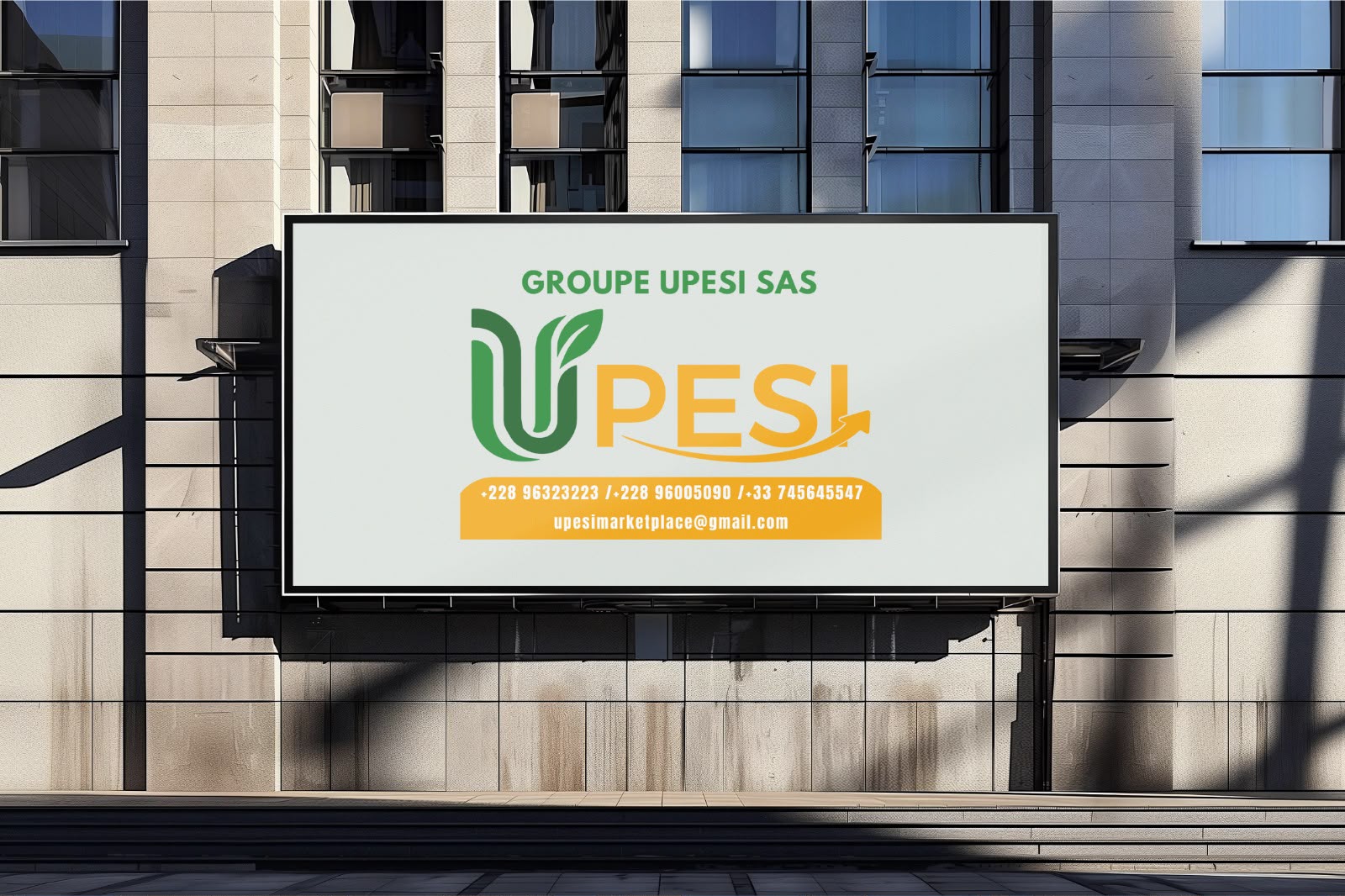 Panneau d'affichage GROUPE UPESI SAS en ville